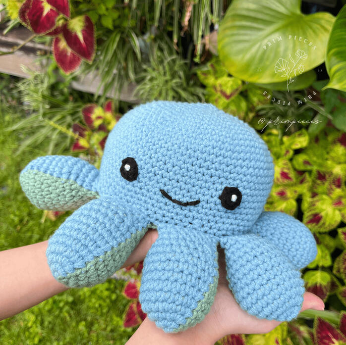 Reversible Mood Octopus Plushie